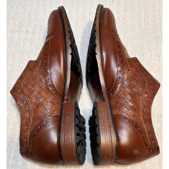 Todd Welsh Camry Brown Monk Strap Oxford Dress Shoes Men’s Size 7 main image 6